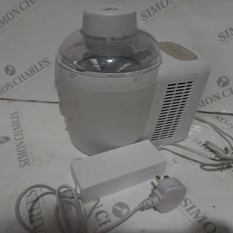 COOKS ESSENTIALS ICE CREAM MAKER - WHITE