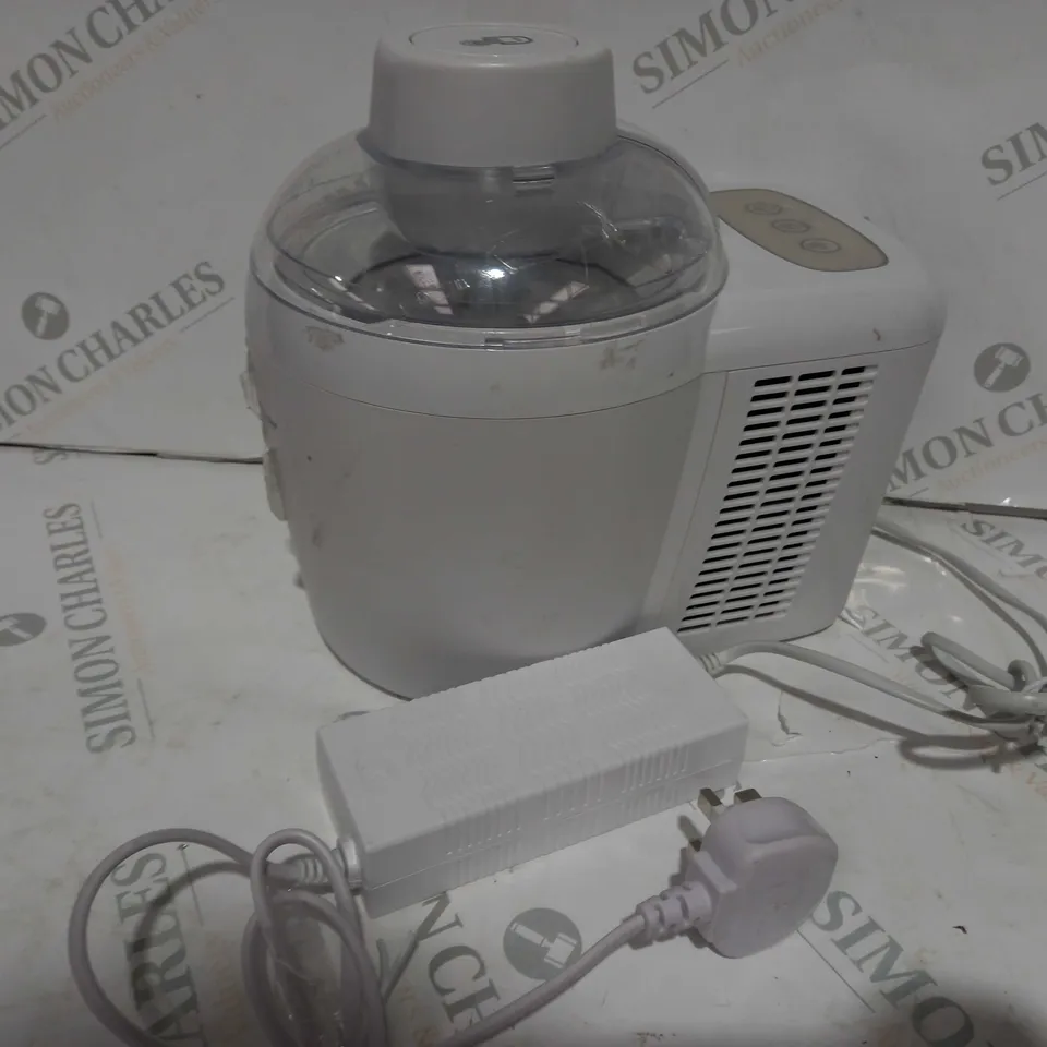 COOKS ESSENTIALS ICE CREAM MAKER - WHITE