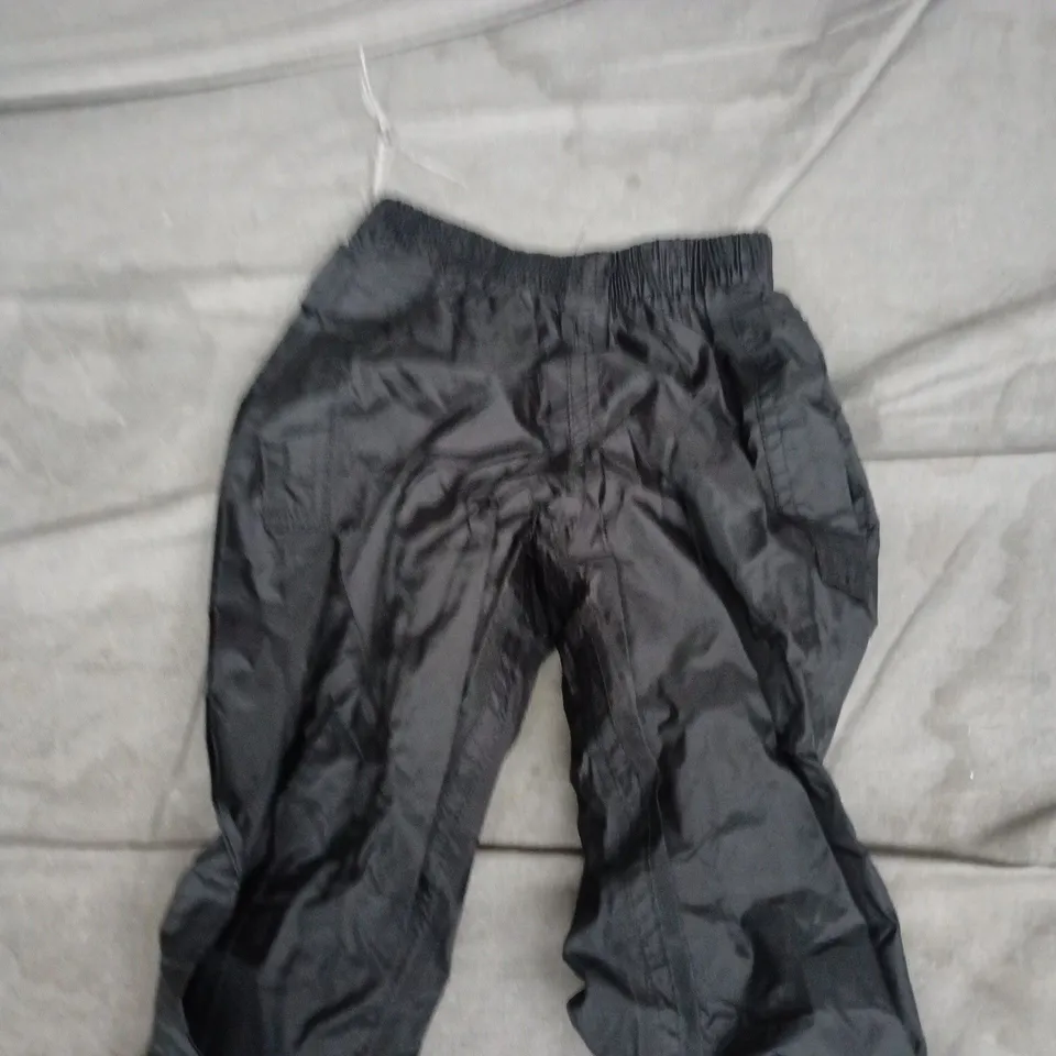 MOUNTAIN WAREHOUSE KIDS PAKKA OVERTROUSERS – BLACK, AGE 2-3, WATERPROOF