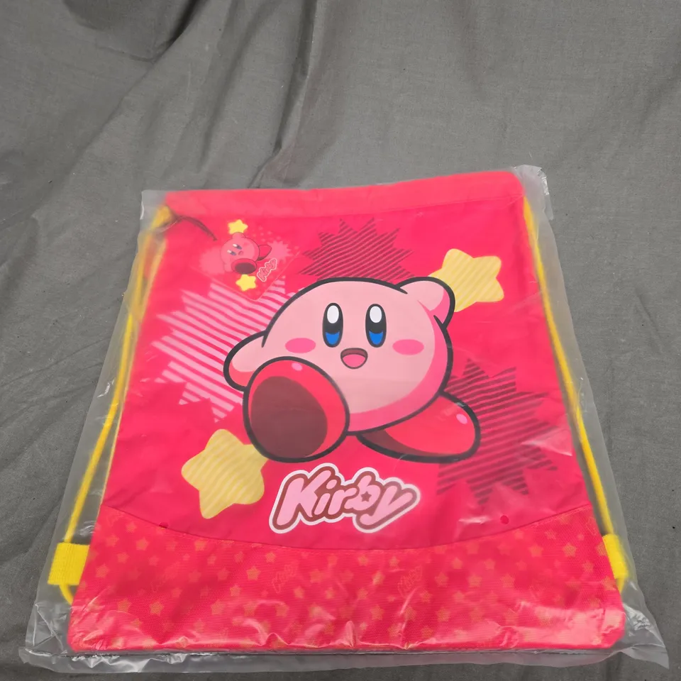 KIRBY DRAWSTRING BAG IN PINK/YELLOW