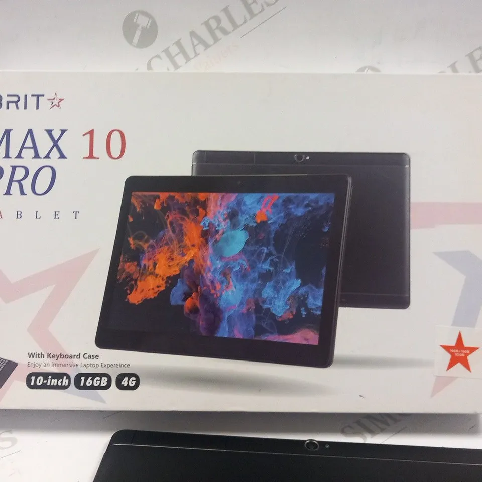 BOXED IBRIT MAX 10 PRO TABLET WITH KEYBOARD CASE
