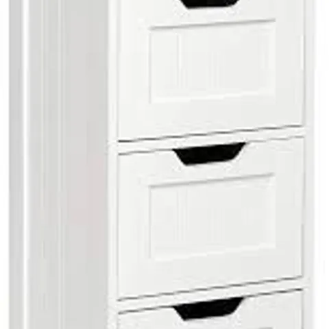 BOXED MONDEER BATHROOM STORAGE CABINET - WHITE (1 BOX)
