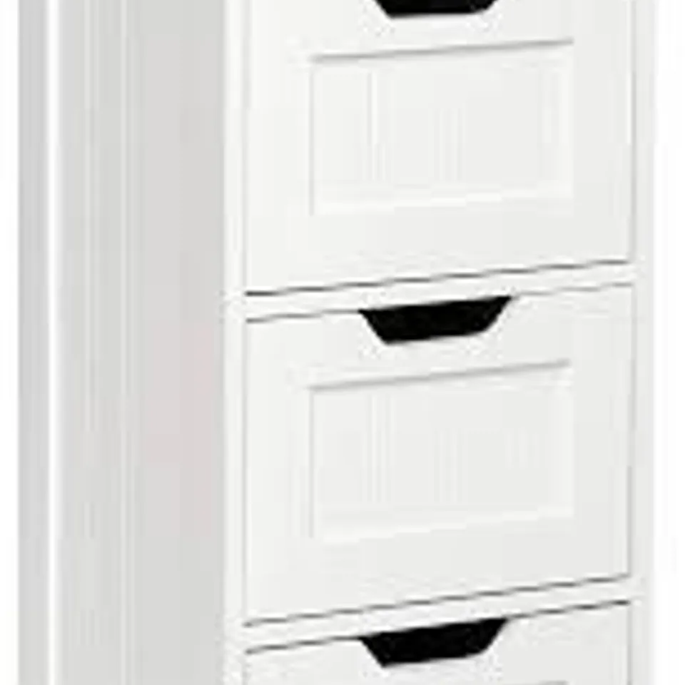 BOXED MONDEER BATHROOM STORAGE CABINET - WHITE (1 BOX)