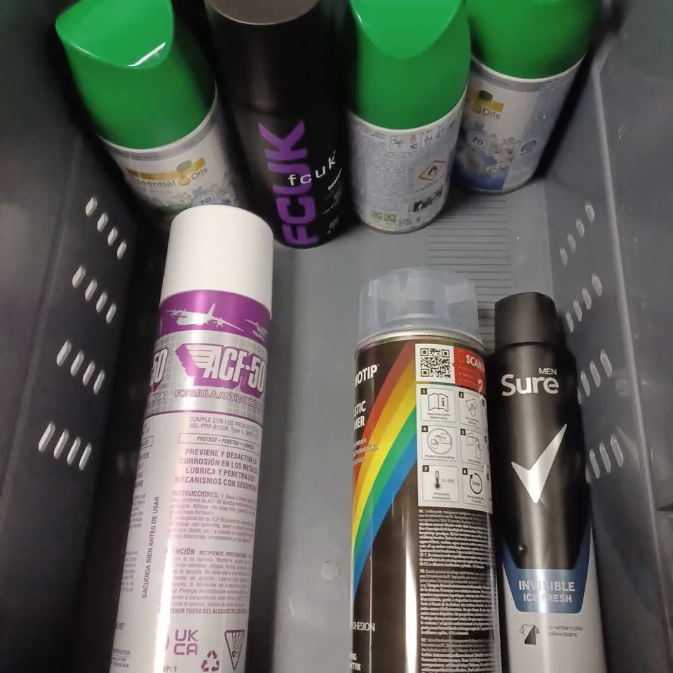 APPROXIMATELY 15 ASSORTED AEROSOLS TO INCLUDE - AIRWICK FRESHMATIC REFILL - LYNX BODY SPRAY - RITUALS.. FOAMING SHOWER GEL - COLLECTION ONLY