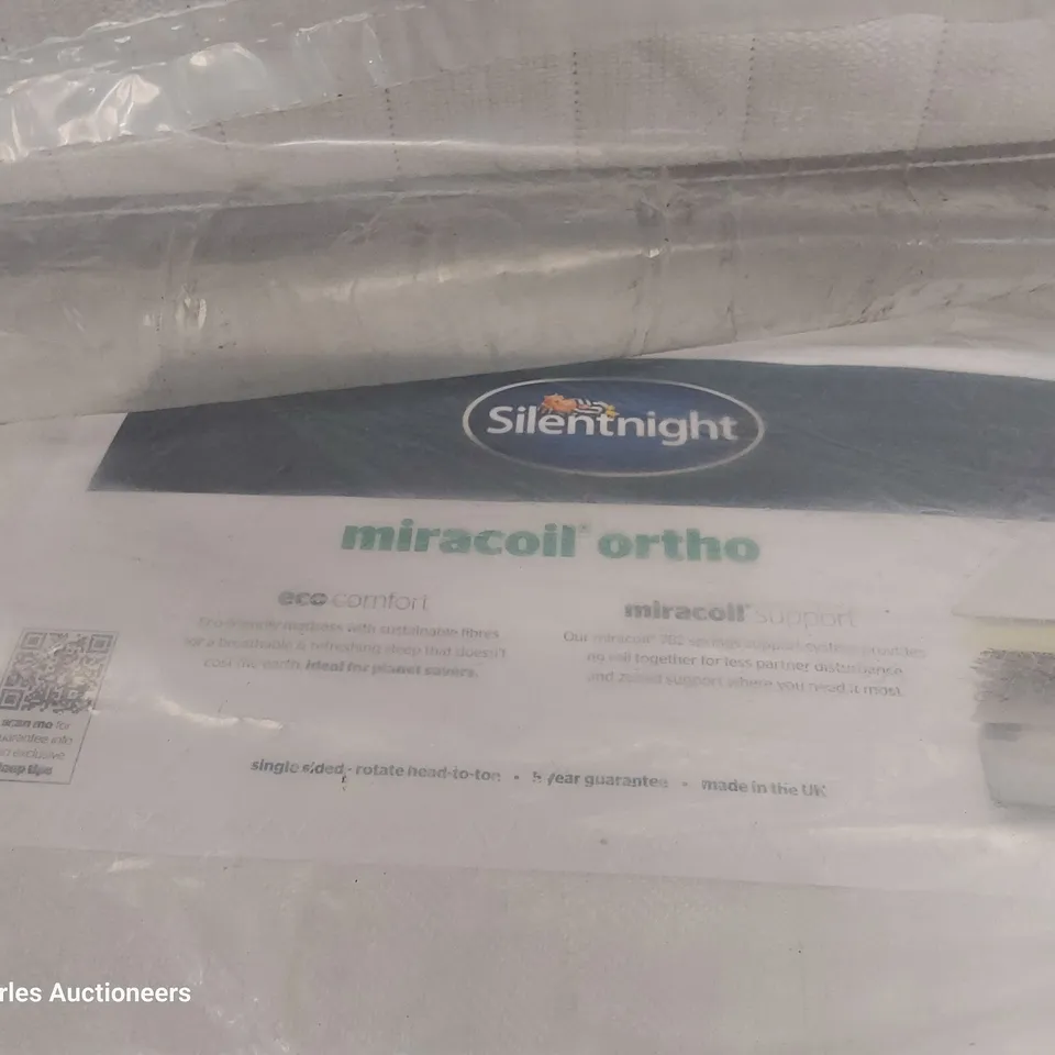BAGGED 3' SINGLE SILENTNIGHT MIRACOIL ORTHO MATTRESS 