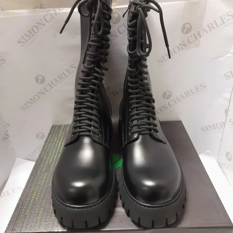 KOI LEGION MEN'S COMBAT LONG BOOTS, BLACK - SIZE 11 