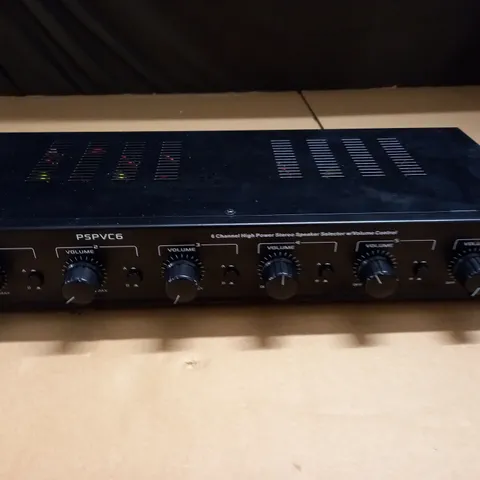 UNBOXED PYLE 6-CHANNEL HIGH POWERSTEREO SPEAKER SELECTOR - PSPVC6