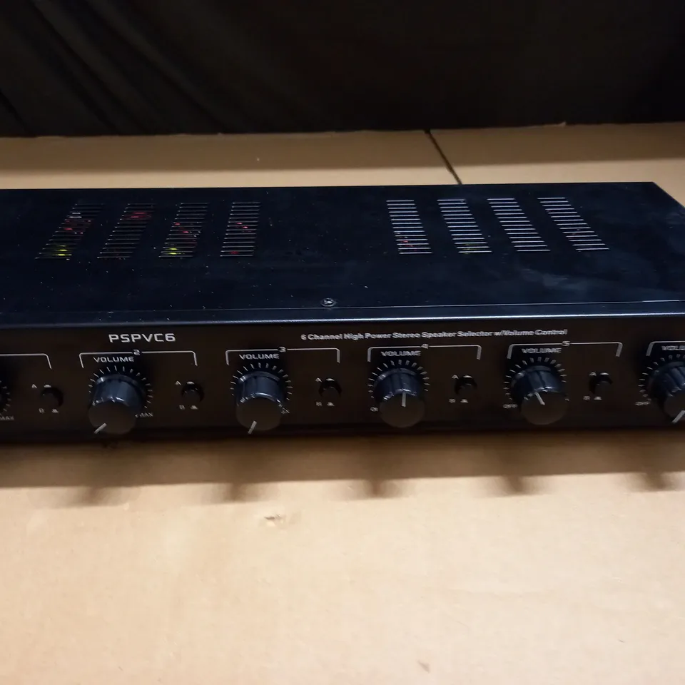 UNBOXED PYLE 6-CHANNEL HIGH POWERSTEREO SPEAKER SELECTOR - PSPVC6