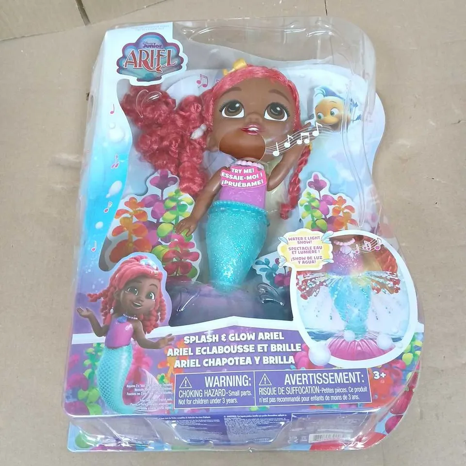 BOXED DISNEY ARIEL JR GROOVE & GLOW DOLL