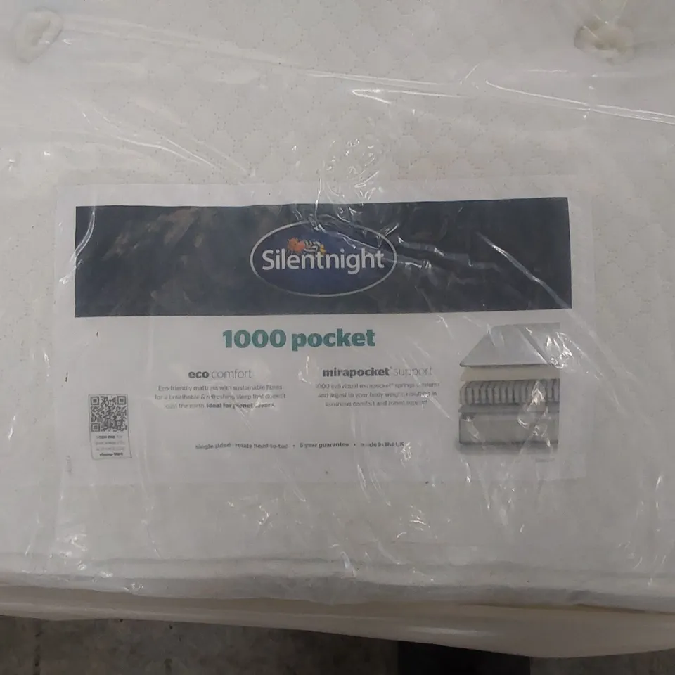 BAGGED SILENTNIGHT 5FT KING SIZED 1000 POCKET MATTRESS 