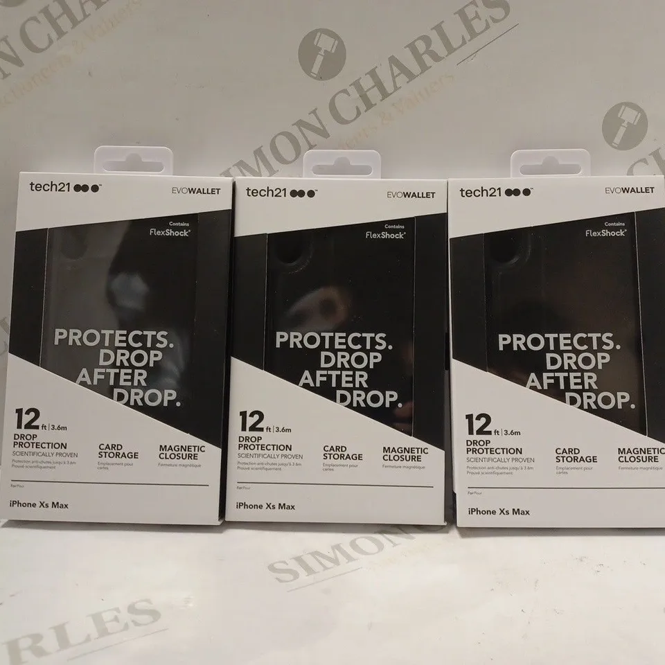BOX OF APPROX 10 INNOVATIONAL EVO WALLET MOBILE PHONE CASE FOR IPHONE XS MAX