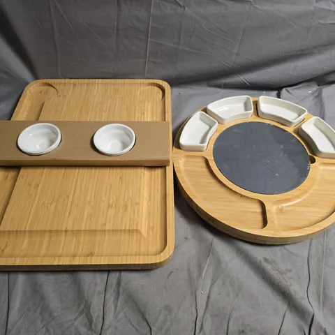 SET OF 2 BOXED CHEESE BOARDS