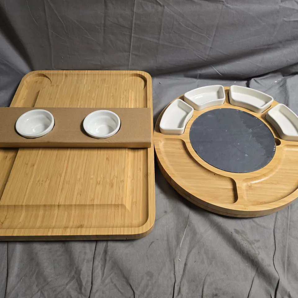 SET OF 2 BOXED CHEESE BOARDS