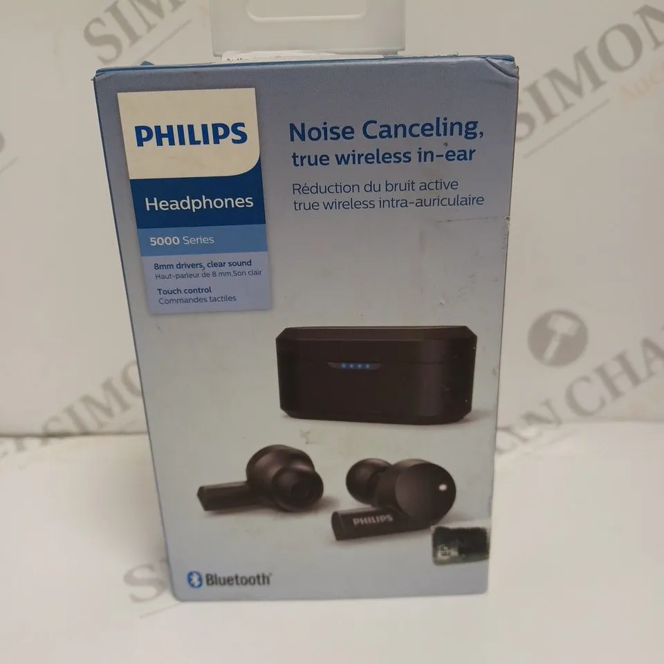 BOXED PHILIPS 5000 SERIES NOISE CANCELLING TRUE WIRELESS IN-EAR HEADPHONES