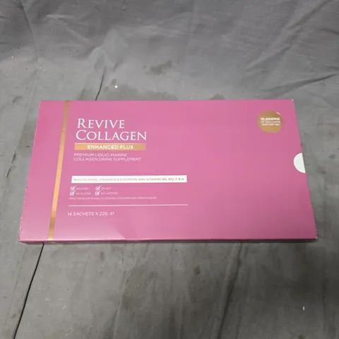 BOXED AND SEALED REVIVE COLLAGEN ENHANCED PLUS (14 SACHETS X 22G)
