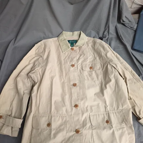 LAUREN RALPH LAUREN JACKET – BEIGE, MEN’S SIZE L