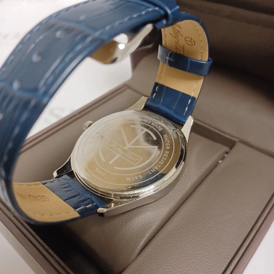 BOXED MATHEY TISSOT GENTS SWISS MADE URBAN WATCH - BLUE