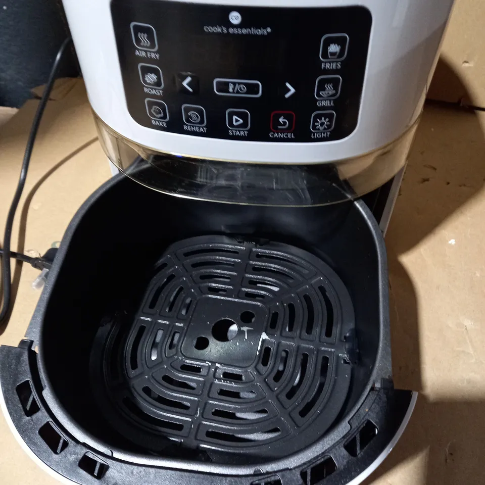 COOK'S ESSENTIALS 4.0L AIR FRYER WITH DIGITAL TOUCHSCREEN & VIEWING SCREEN - COOL GREY