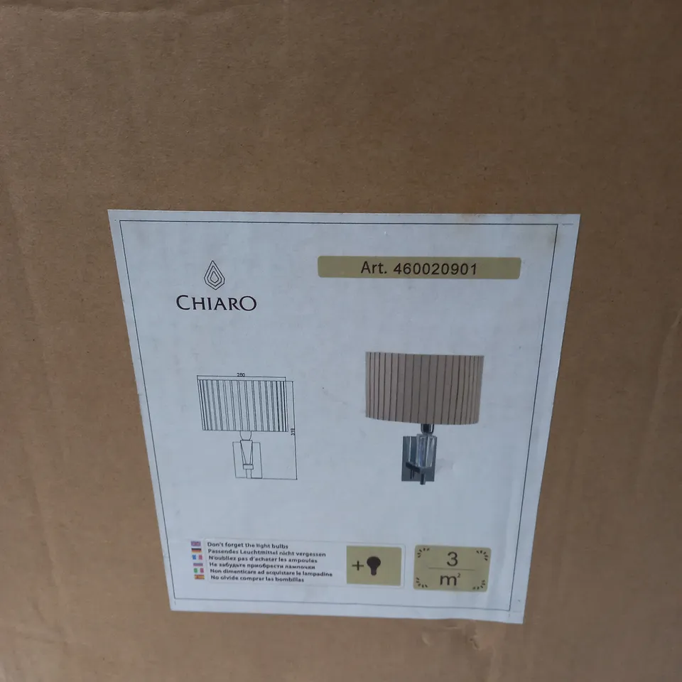 CHIARO MEGAPOLIS 1 LIGHT WALL LIGHT