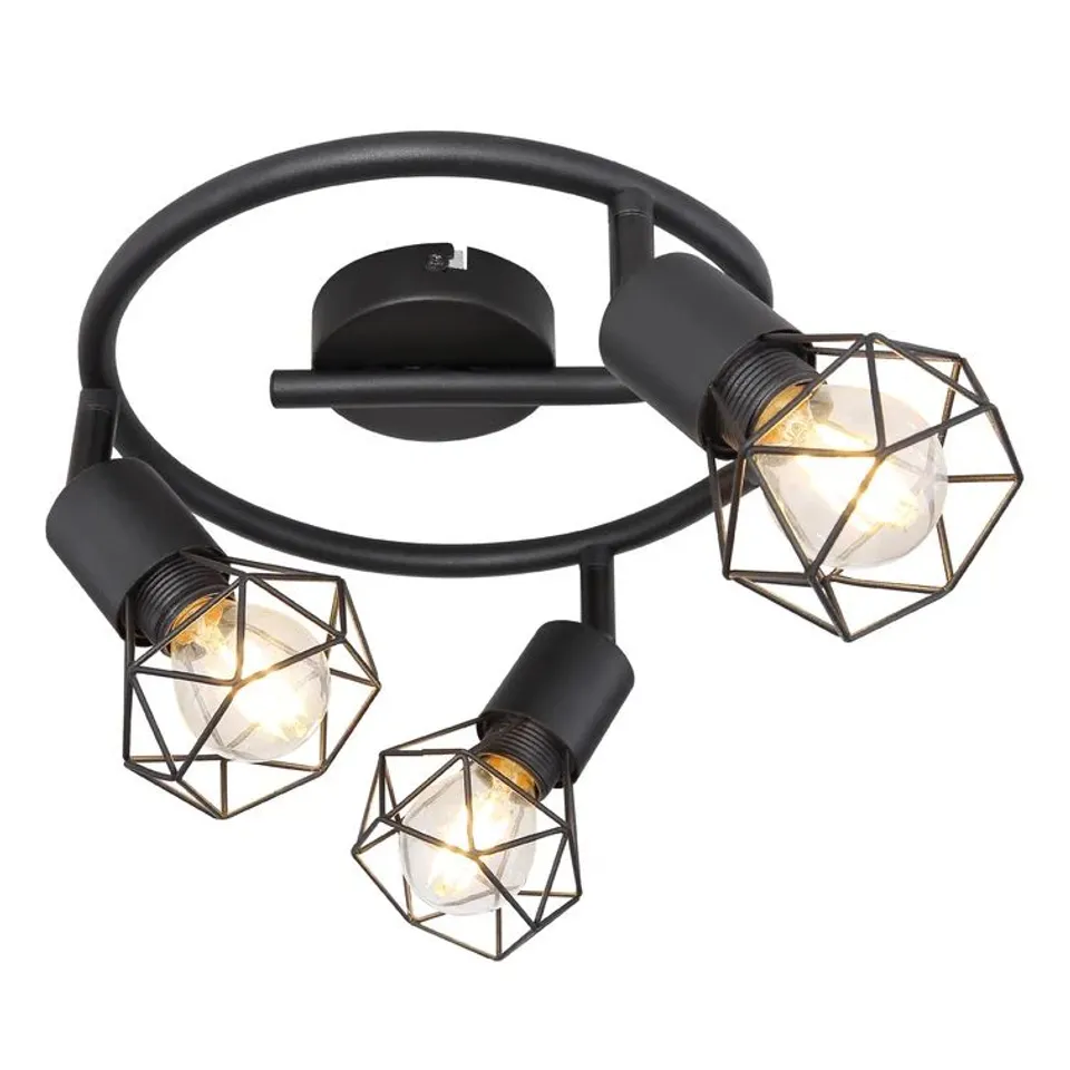 BOXED ALISE 3-LIGHT 23CM CEILING SPOTLIGHT FIXTURE