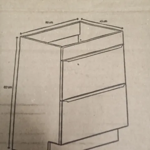 BOXED GOODHOME 60CM FREE STANDING CABINET