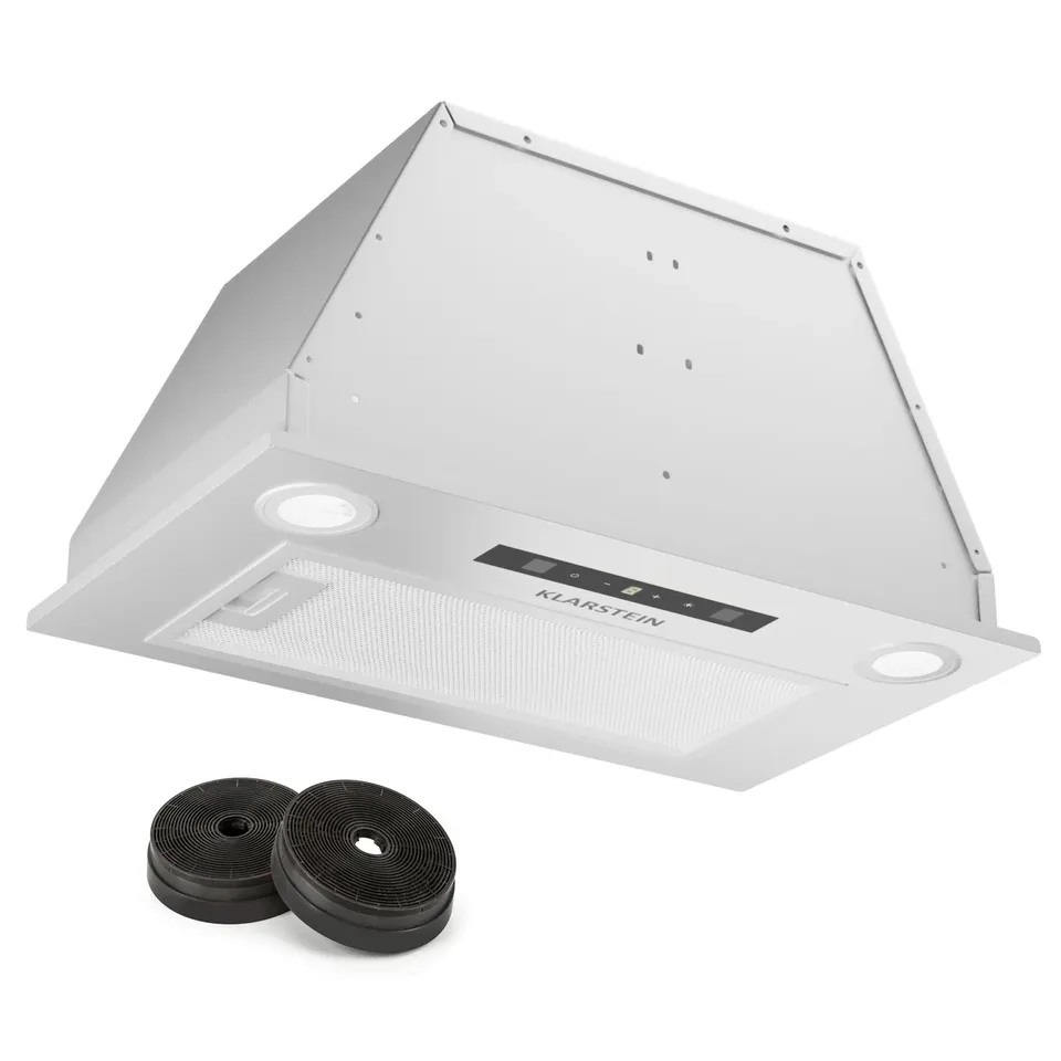 FLAT SCREEN HOOD 52 CM BUILT - IN COOKER HOOD RECIRCULATION EXHAUST 439 M³/H TOUCH WHITE