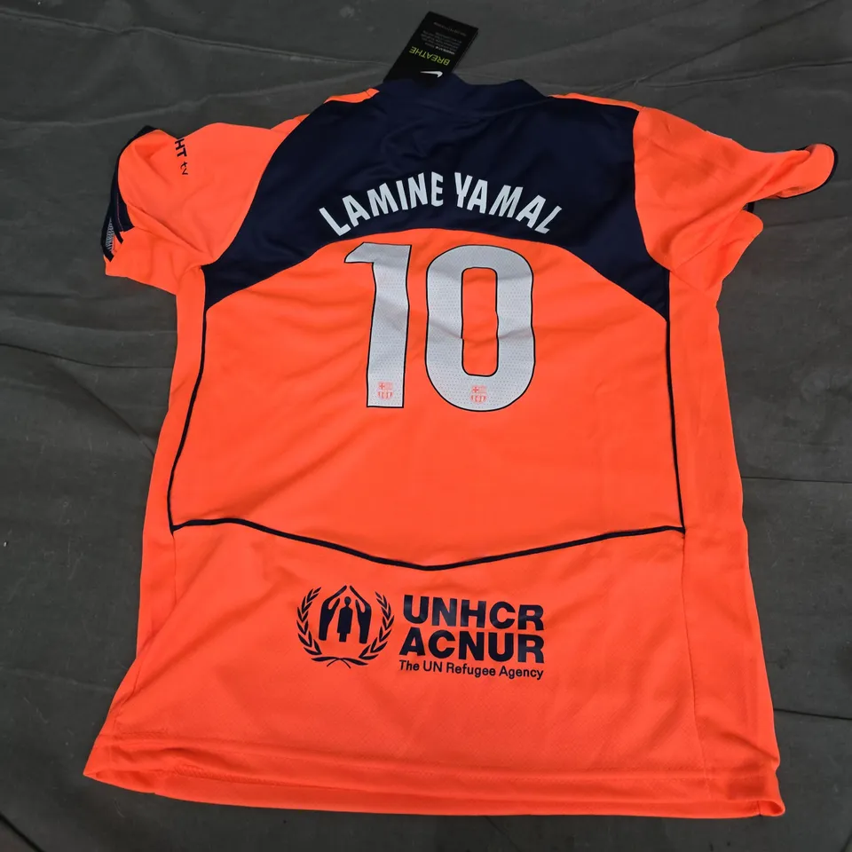 NIKE FC BARCELONA KIDS #10 LAMINE YAMAL KIT - SIZE 28