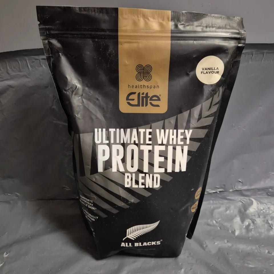 SEALED HEALTHSPAN ELITE ULTIMATE WHEY PROTEIN BLEND IN VANILLA 750G