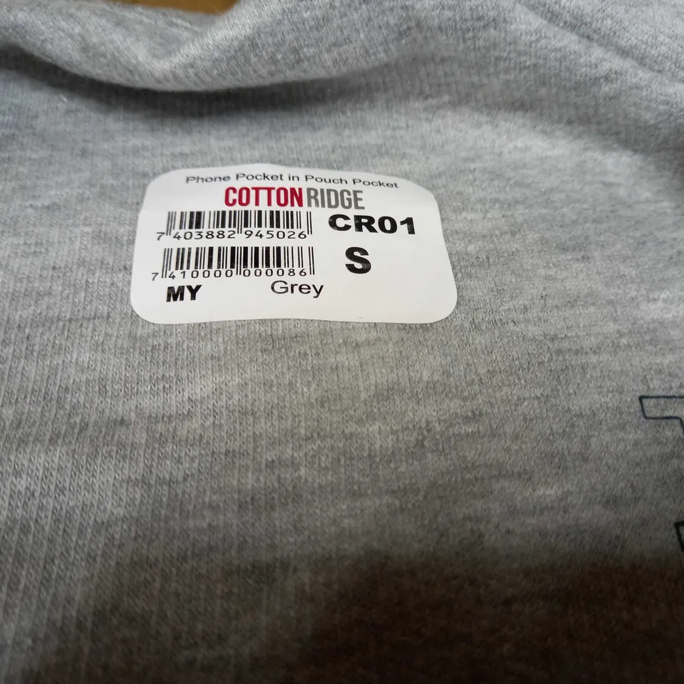 THE UNIVERSITY OF SALFORD UNI GREY MARL HOODIE - SMALL