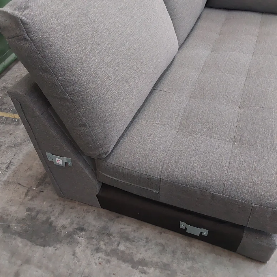 TWO SEATER SECTION GREY FABRIC 