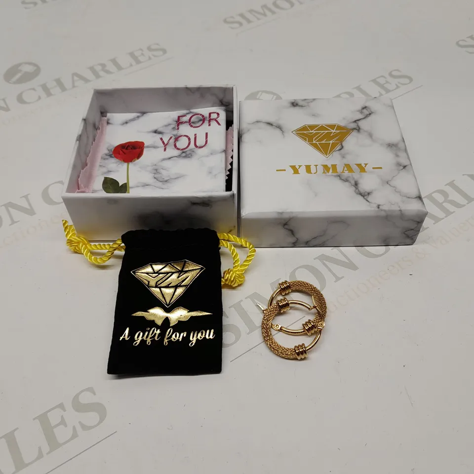 NINE PAIRS OF BRAND NEW BOXED YUMAY EARRINGS