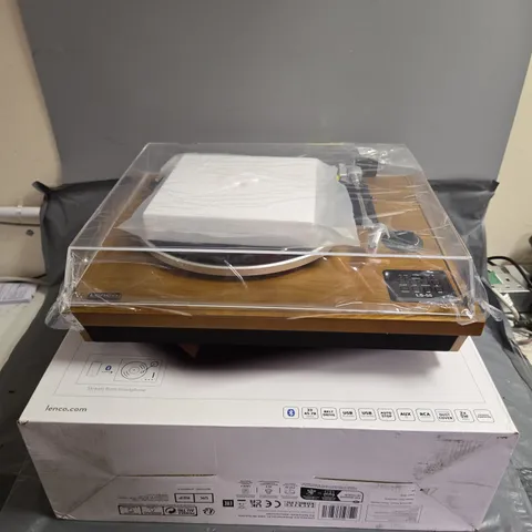 BOXED LENCO LS-55WA TURNTABLE WITH BLUETOOTH AND BUILT IN SPEAKERS