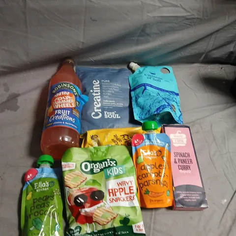 APPROXIMATELY 10 ASSORTED FOOD ITEMS TO INCLUDE - ROBINSONS JUICE, BABY FOODS AND SIMPLY COOK - COLLECTION ONLY