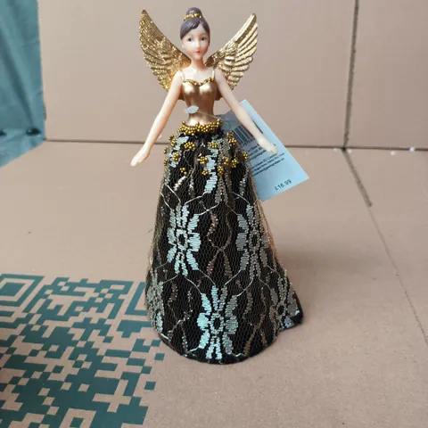 APPROXIMATELY 36 GISELA GRAHAM BROWN AND GOLD LACE FAIRY CHRISTMAS TREE TOPPERS 