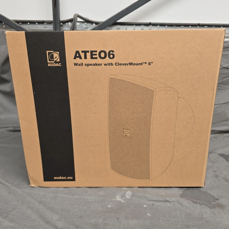 BOXED AUDAC ATEO6 WALL SPEAKER WITH CLEVER MOUNT 6"