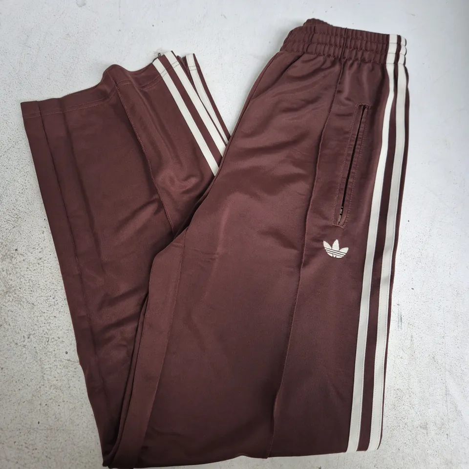 ADIDAS FIREBIRD TRACK PANTS – BROWN, UK XS WITH TAGS