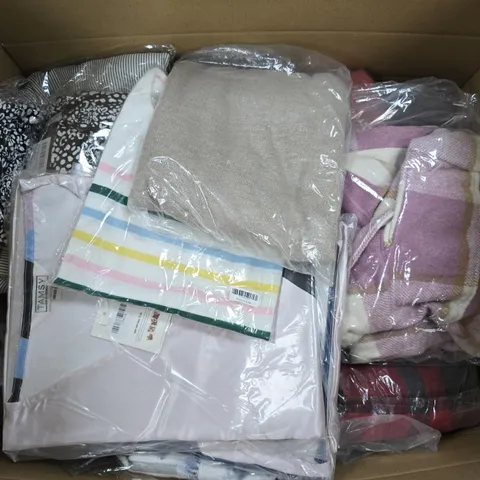 APPROXIMATELY 40 ASSORTED CLOTHING ITEMS IN VARIOUS SIZES, STYLES & COLOURS TO INCLUDE BRANDS SUCH AS MUDFLOWER, TAMSY, EMRECO, ETC - COLLECTION ONLY