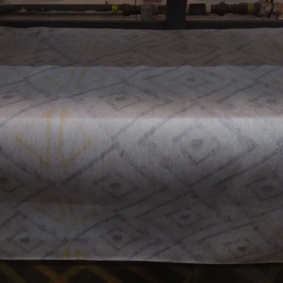 LAMAVOLA LINE CARPET - YELLOW/ GREY