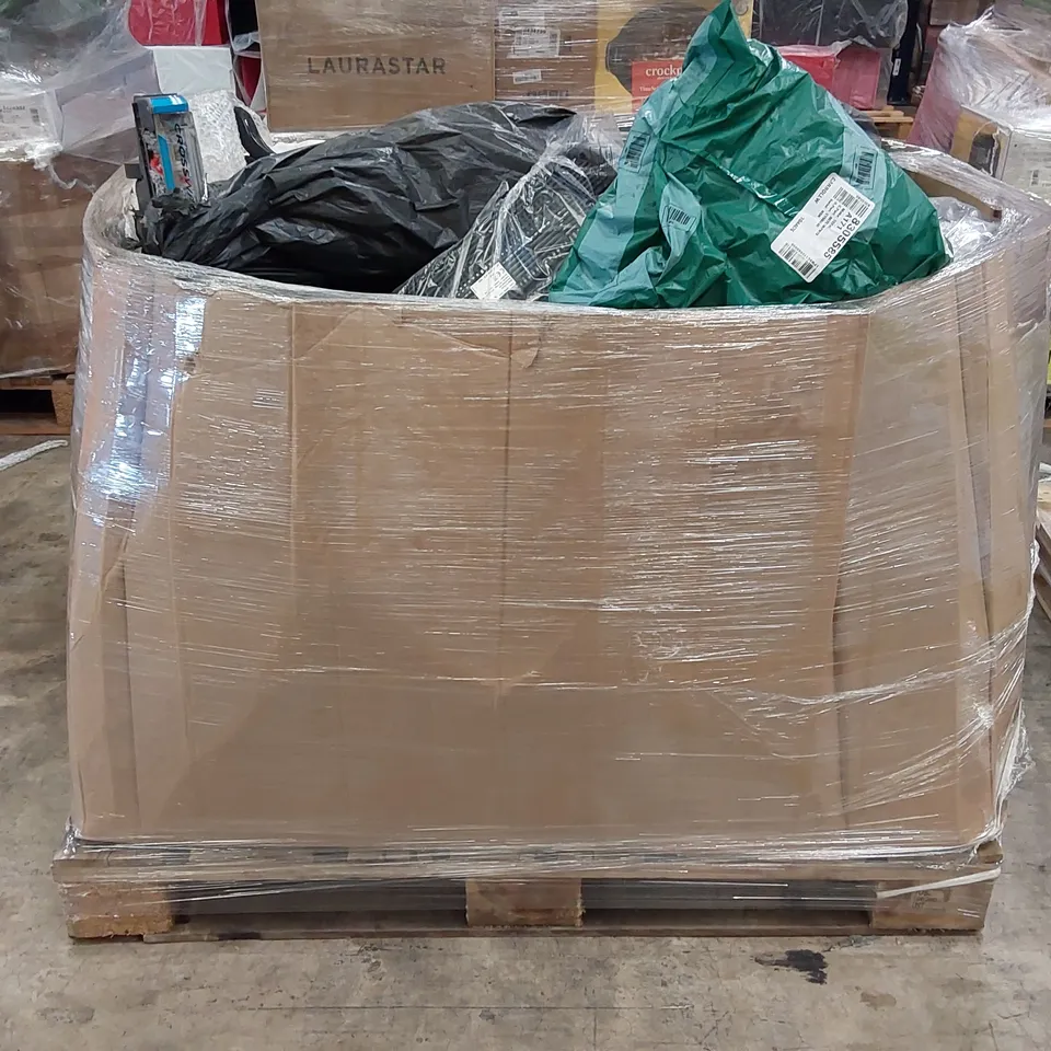 PALLET OF APPROXIMATELY 35 UNPROCESSED RAW RETURN HOUSEHOLD AND ELECTRICAL GOODS TO INCLUDE;