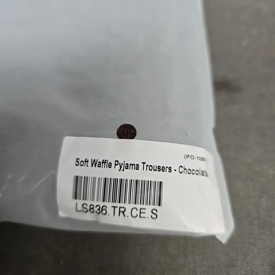 LOUNGE SOFT WAFFLE PYJAMA TROUSERS – CHOCOLATE