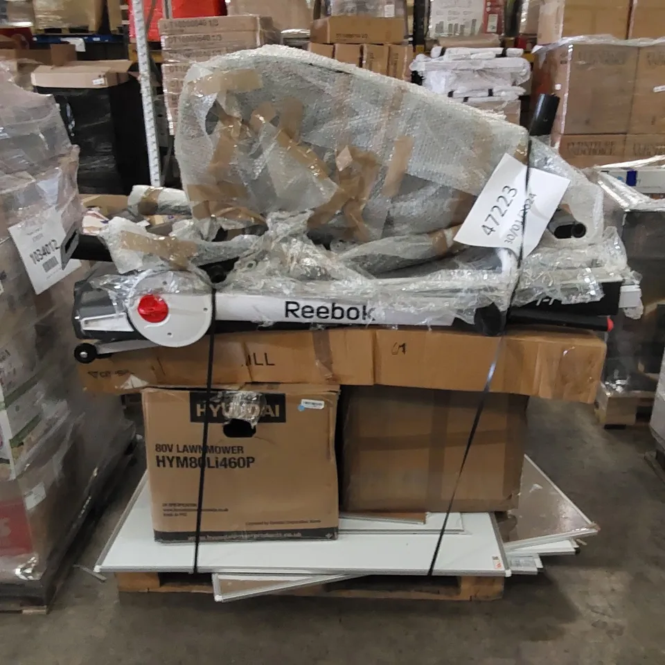 PALLET OF APPROXIMATELY 8 UNPROCESSED RAW RETURN HOUSEHOLD AND ELECTRICAL GOODS TO INCLUDE;