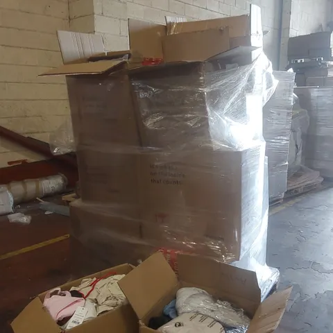 PALLET CONTAINING A VERY LARGE QUANTITY OF ASSORTED EX-DISPLAY DESIGNER CLOTHING ECT