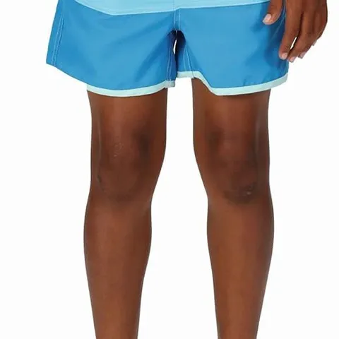 BRAND NEW REGATTA SERGIO BOYS SWIM SHORTS IN AQUARIUS/IND BLUE - 7-8YRS