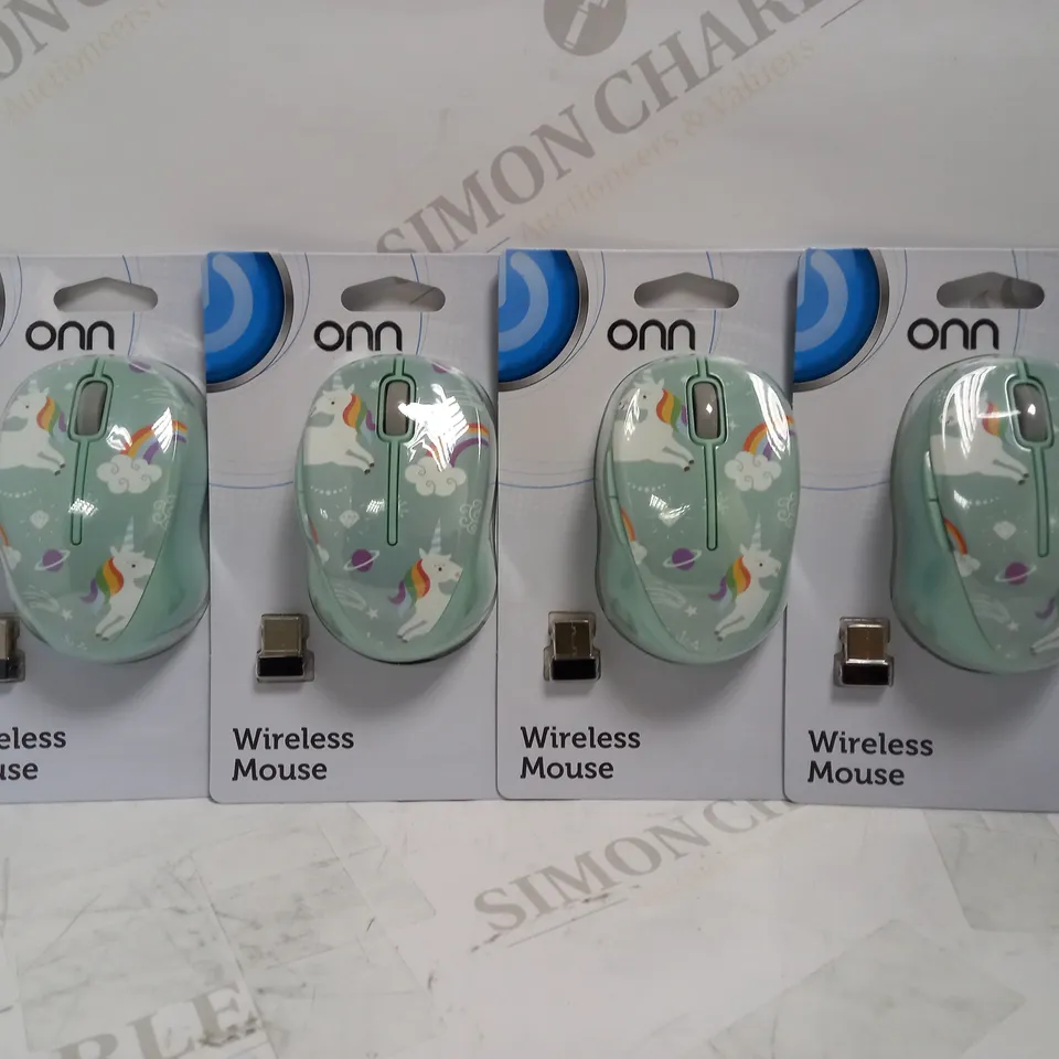 LOT OF 4 BRAND NEW ONN WIRELESS MICE