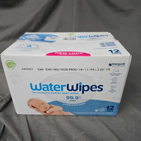 WATER WIPES PURE BABY WIPES MULTI PACK - 12 PACKS 