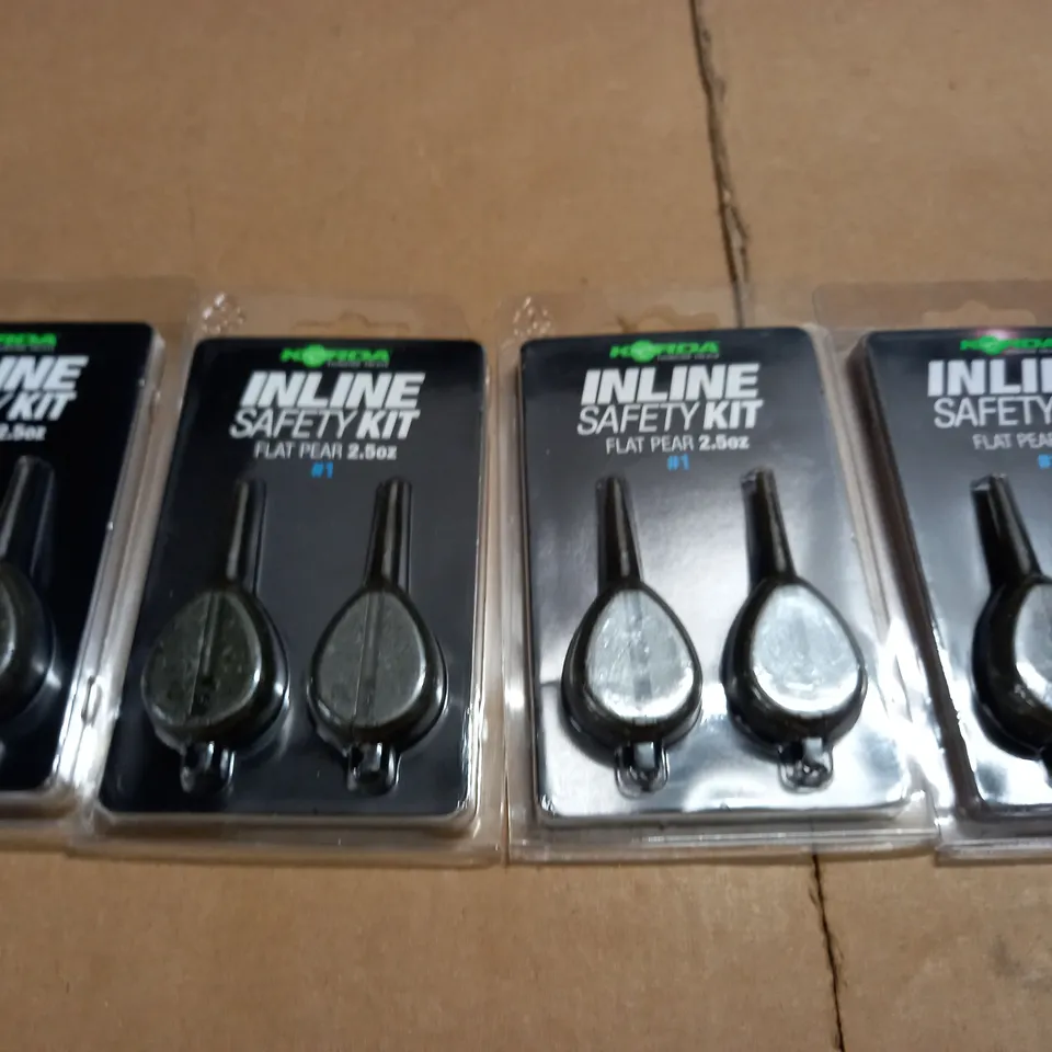 LOT OF 4 KORDA INLINE SAFETY KIT FLAT PEARS 2.5 OZ