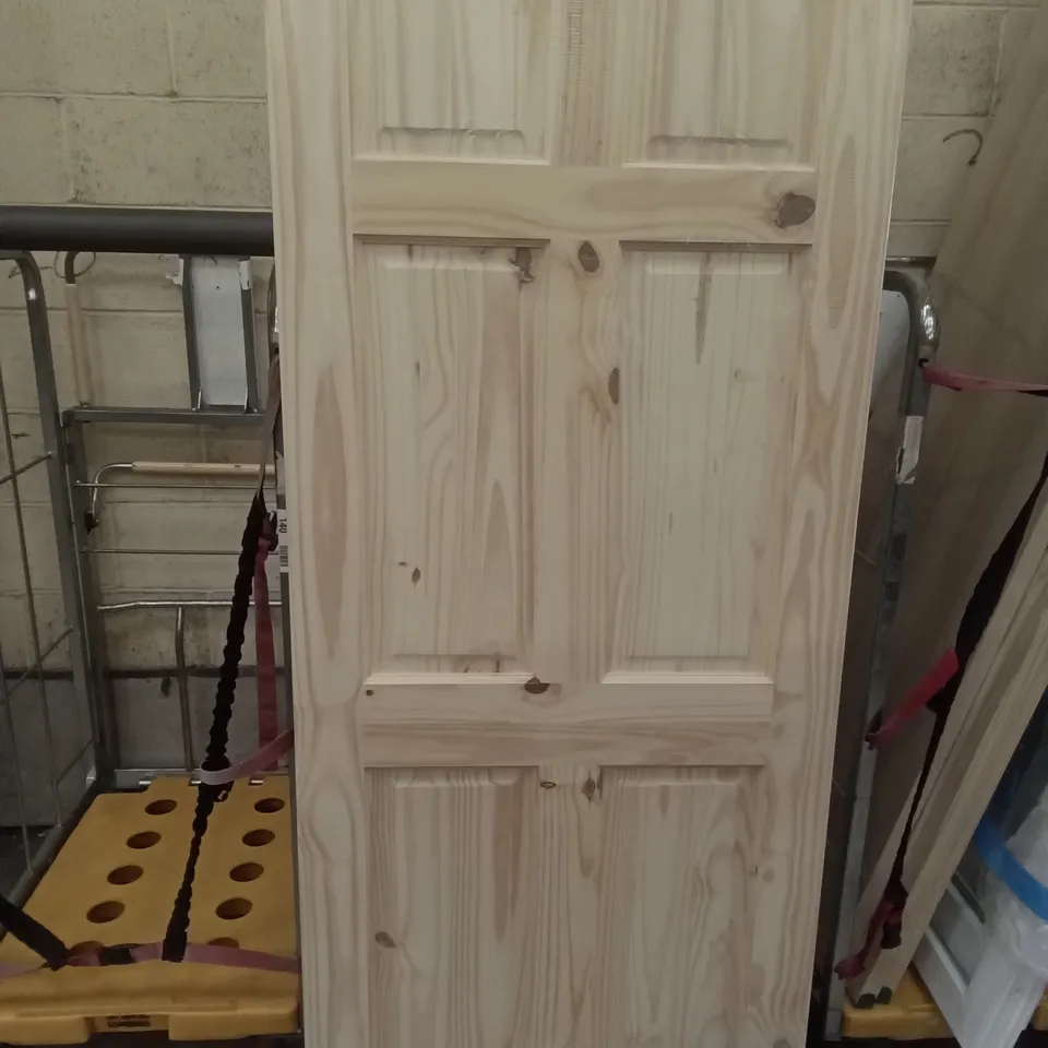 6 PANEL KNOTTY PINE INTERNAL DOOR 1981×762×35MM