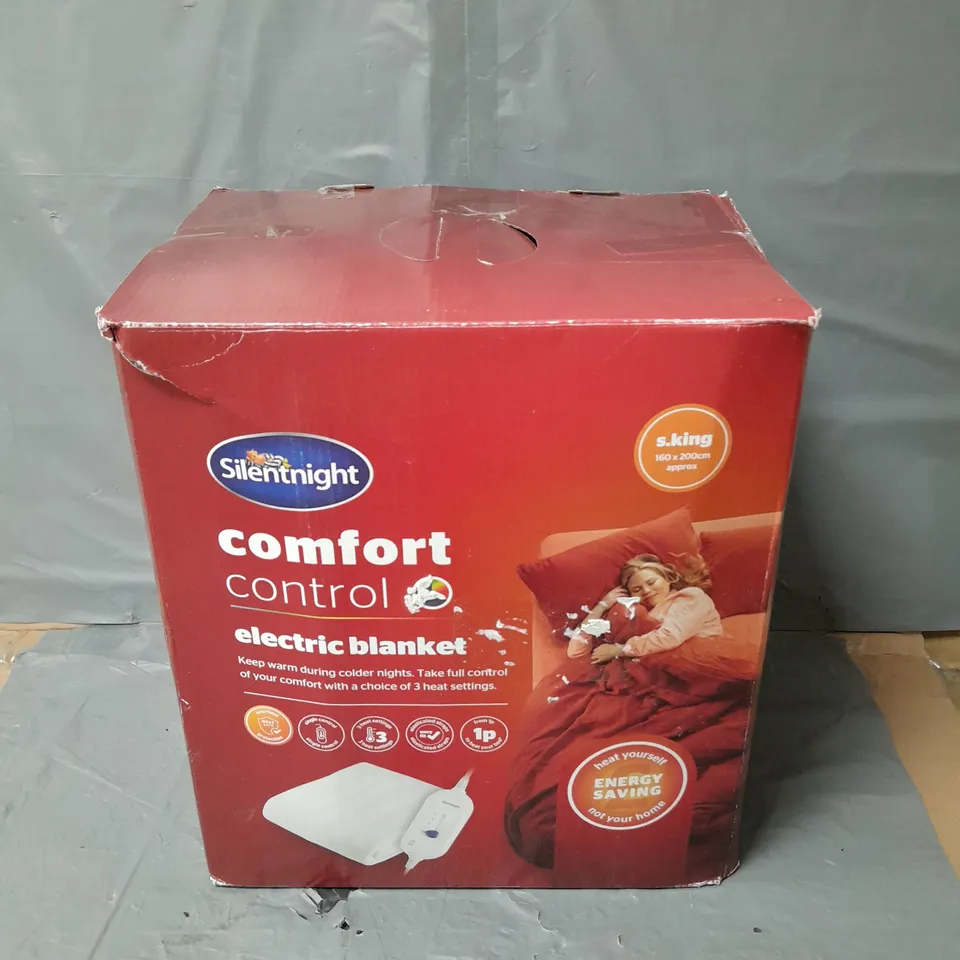 BOXED SILENTNIGHT COMFORT CONTROL ELECTRIC BLANKET - KING 