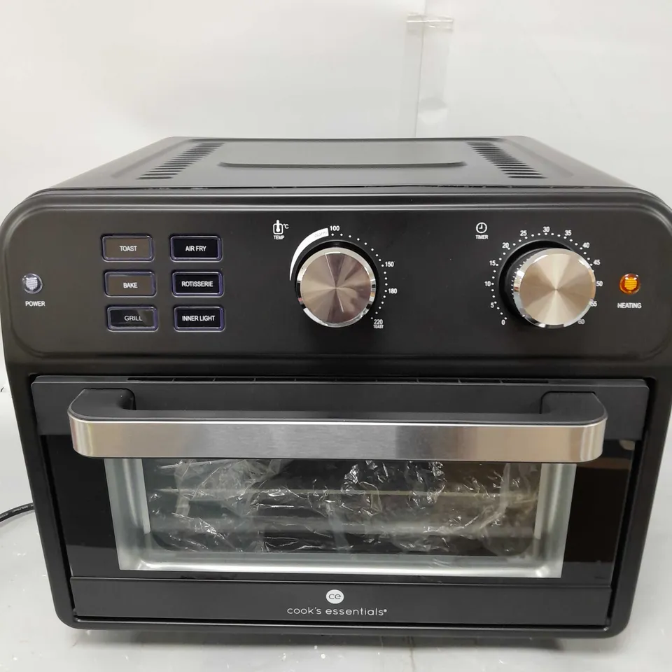 BOXED COOK'S ESSENTIAL 21-LITRE AIRFRYER OVEN IN BLACK