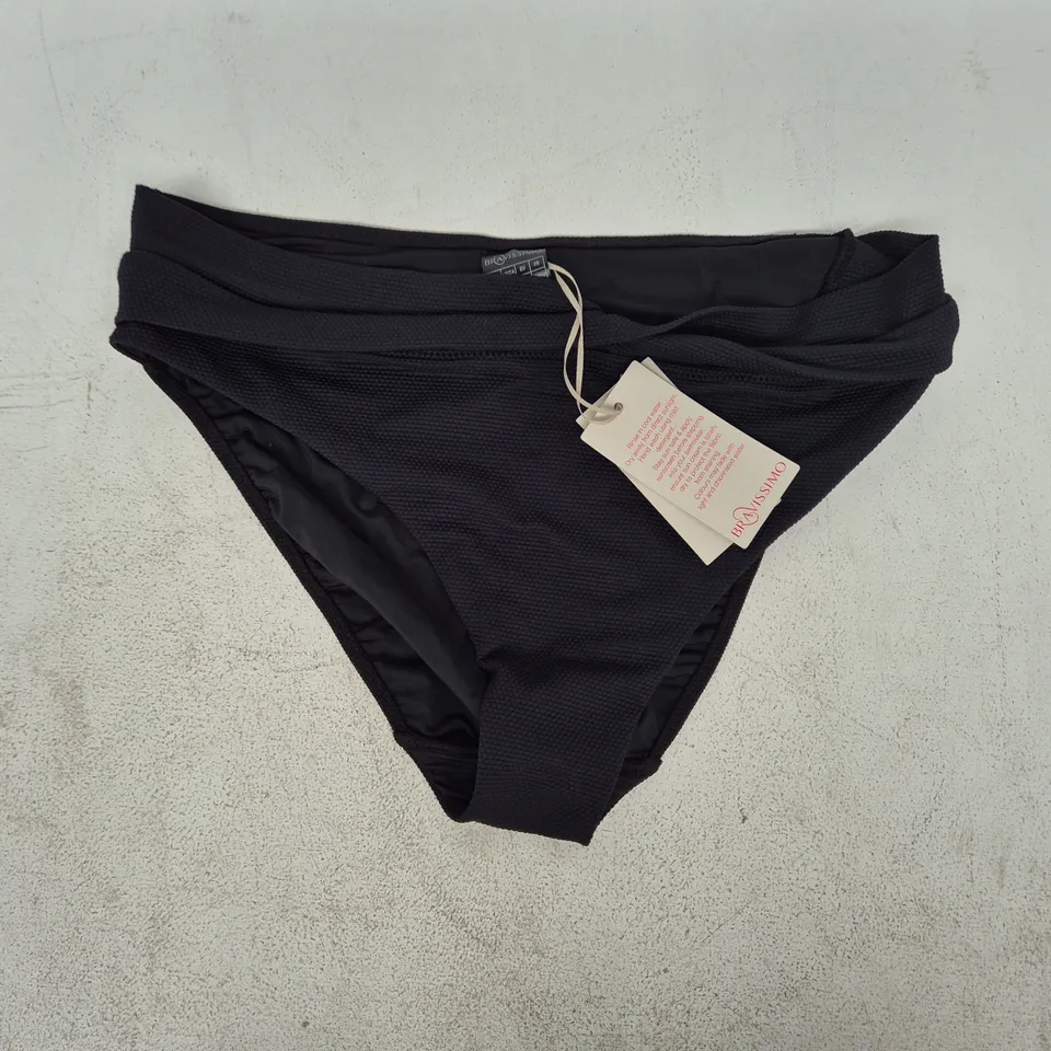 BRAVISSIMO RIO TWIST BRIEF IN BLACK SIZE UK LARGE